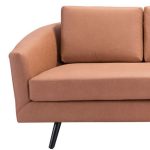 The Harrow – Brown Faux Leather Sofa - Image 4