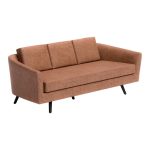 The Harrow – Brown Faux Leather Sofa - Image 7