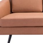 The Harrow – Brown Faux Leather Sofa - Image 3