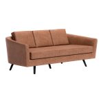 The Harrow – Brown Faux Leather Sofa - Image 8