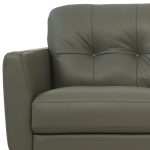 The Rowan – Green Leather Sofa with Black Legs - Image 4