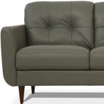 The Rowan – Green Leather Sofa with Black Legs - Image 3
