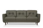 The Rowan – Green Leather Sofa with Black Legs - Image 5