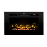 The Sideline 28 Inch Recessed Smart Electric Fireplace 80028 - Prioka