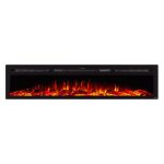 The Sideline 84 Inch Recessed Smart Electric Fireplace 80043 - Prioka