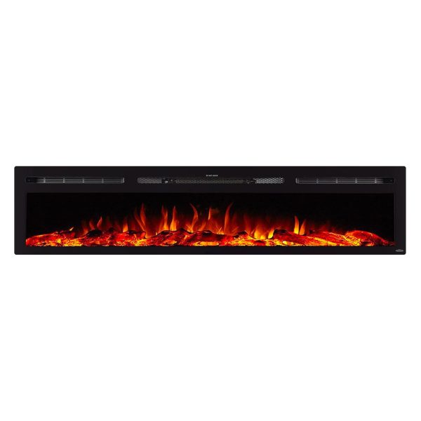 The Sideline 84 Inch Recessed Smart Electric Fireplace 80043 - Prioka