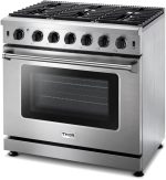 Thor Kitchen LRG3601U 36-Inch Professional Freestanding Gas Range with Convection Oven, Stainless Steel - Image 6