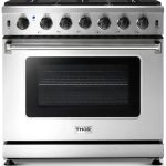 Thor Kitchen LRG3601U 36-Inch Professional Freestanding Gas Range with Convection Oven, Stainless Steel - Prioka