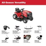 Troy Bilt Bronco 42 in 19 HP Briggs & Stratton Automatic Drive Gas Riding Lawn Tractor with Mow in Reverse - Image 13