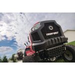 Troy Bilt Bronco 42 in 19 HP Briggs & Stratton Automatic Drive Gas Riding Lawn Tractor with Mow in Reverse - Image 9