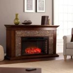 Unbranded Null Ithaca 60 In. W Simulated Stone Electrics Fireplaces - Image 3