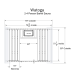 Watoga 2-4 Person Barrel Sauna - Image 9