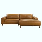 Wildwood Top-Grain Leather Sectional - Prioka