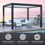 Yardistry Aluminum Louvered Pergola 12×12 ft - Image 5