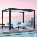 Yardistry Aluminum Louvered Pergola 12×12 ft - Prioka