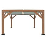 Yardistry Structures 13 x 11 ft Cedar Louvered Roof Pergola - Image 6