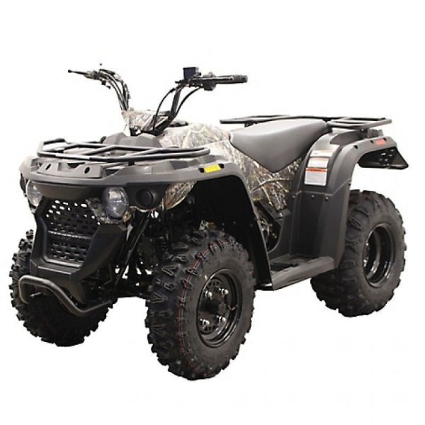 Youth MSA150 ATV - Camo 150cc Utility Quad Bike with Front 038; Rear Cargo Racks, Off-Road All-Terrain ATV