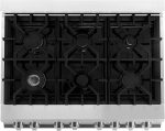 ZLINE 36 in. 4.6 cu. ft. Legacy Dual Fuel Range with 6 Burner Gas Cooktop and Electric Convection Oven in Stainless Steel (RA36) - Image 3