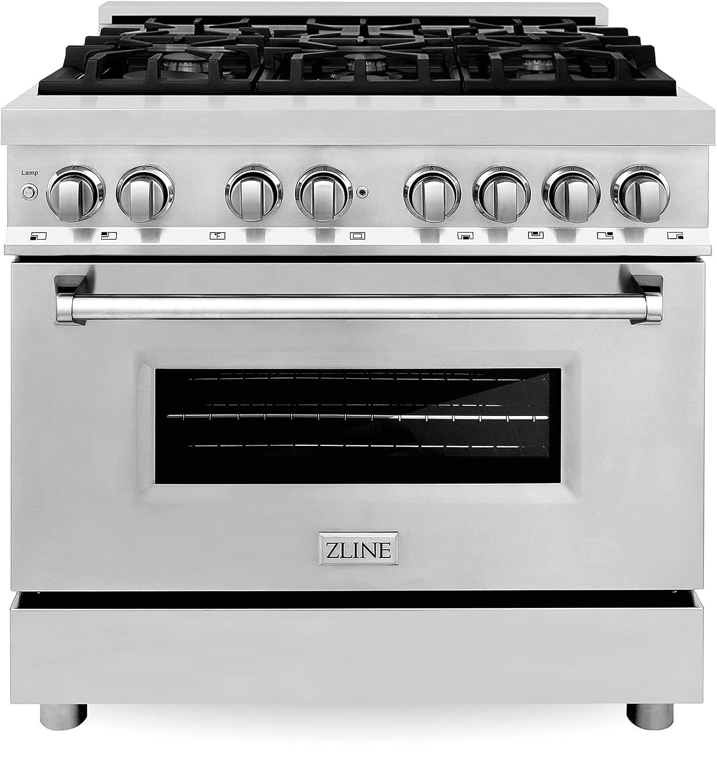 zline-36-in-46-cu-ft-legacy-dual-fuel-range-with-6-burner-gas-cooktop-and-electric-convection-oven-in-stainless-steel-ra36-6223213 ZLINE 36 in. 4.6 cu. ft. Legacy Dual Fuel Range with 6 Burner Gas Cooktop and Electric Convection Oven in Stainless Steel (RA36) - Prioka